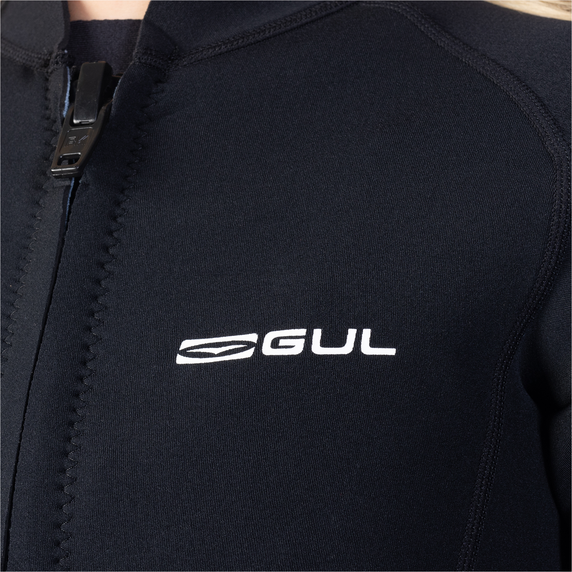 2025 Gul Womens Luna7 Front Zip SUP Wetsuit Jacket LA6301-C1 - Black / Jungle